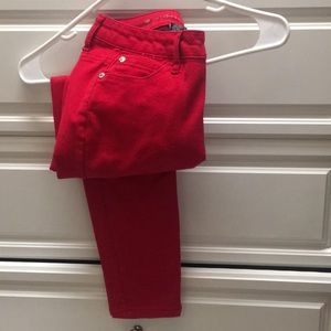 Red pink celebrity pants